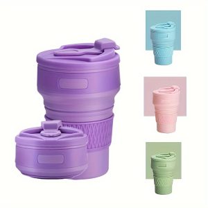 1pc BPA-Free Durable Collapsible Silicone Water Cup